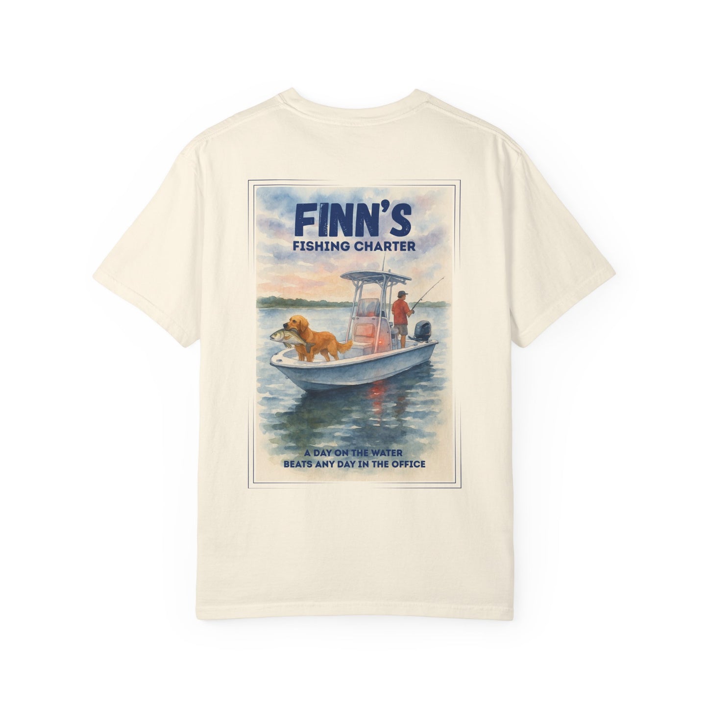 Finn’s Fishing Charter Water Color Graphic Tee
