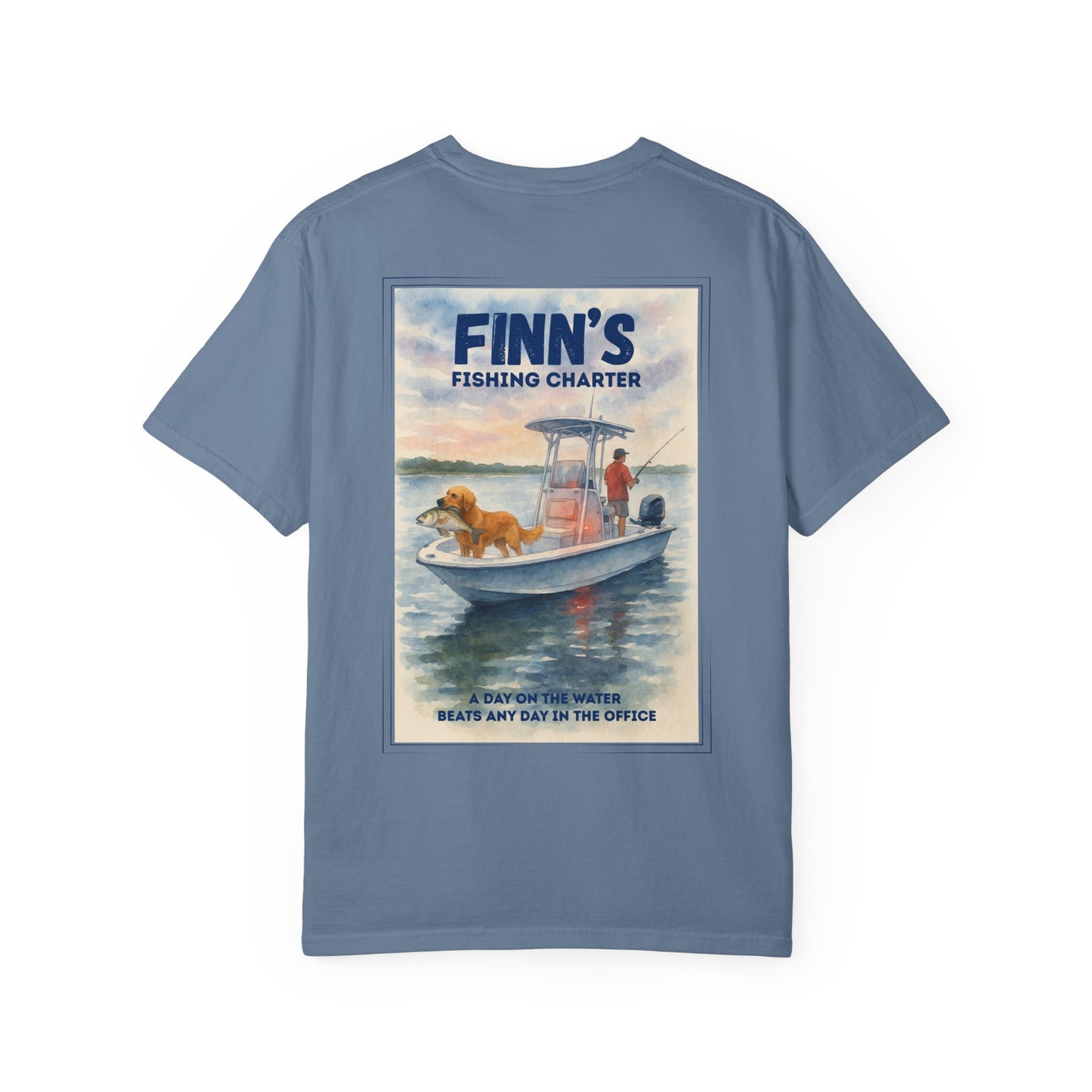 Finn’s Fishing Charter Water Color Graphic Tee