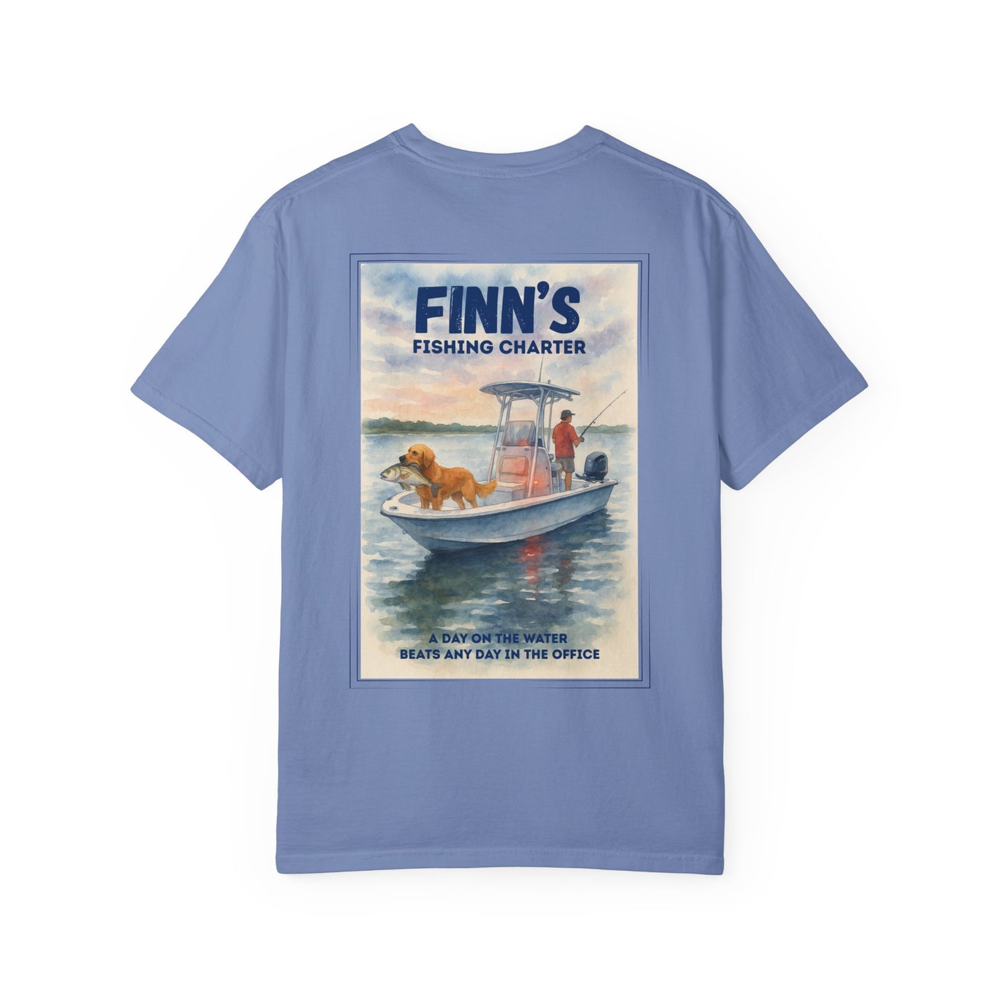 Finn’s Fishing Charter Water Color Graphic Tee