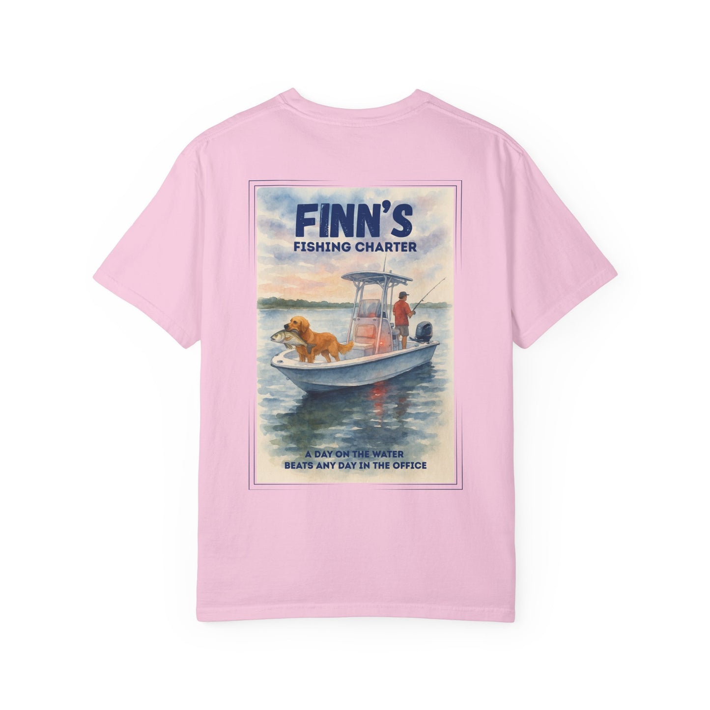 Finn’s Fishing Charter Water Color Graphic Tee