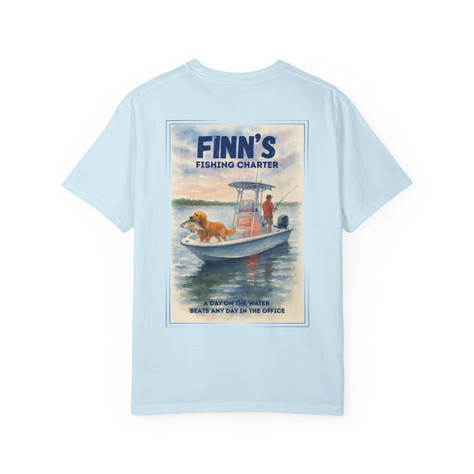 Finn’s Fishing Charter Water Color Graphic Tee