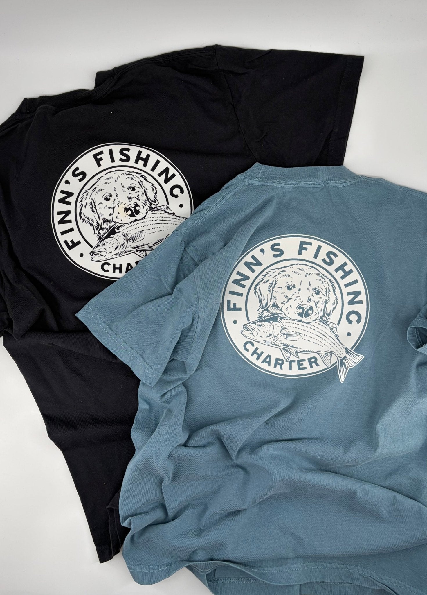 Original Finns Heritage Circle Logo Pocket Tee - Finn's Fishing Charter
