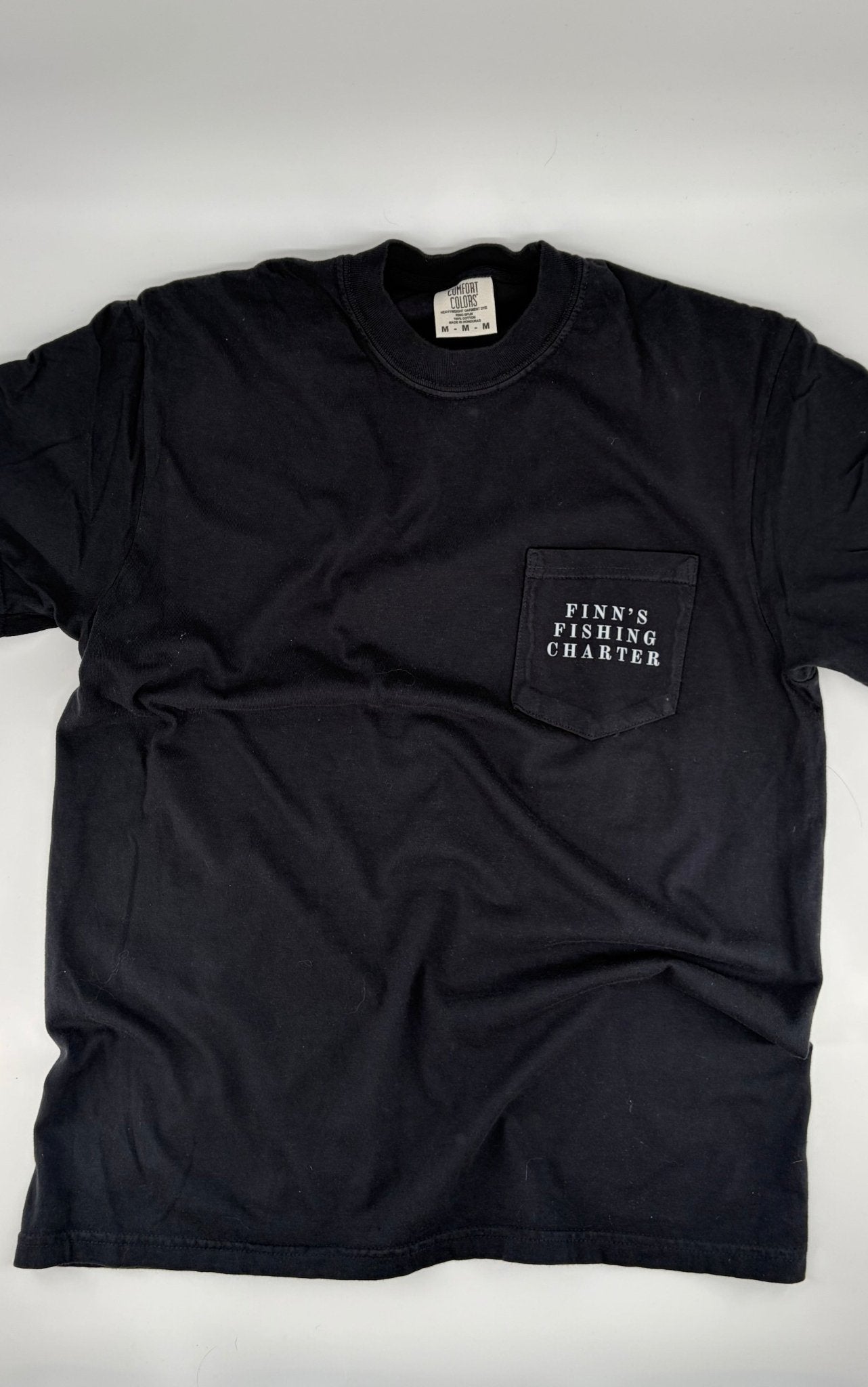 Original Finns Heritage Circle Logo Pocket Tee - Finn's Fishing Charter