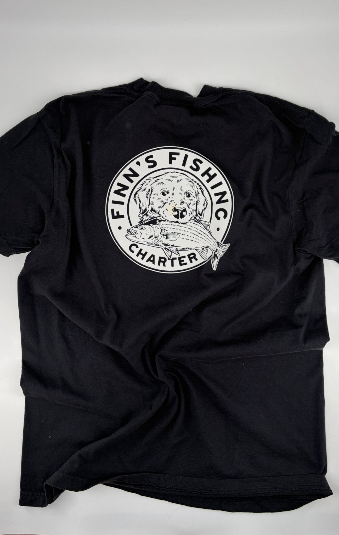 Original Finns Heritage Circle Logo Pocket Tee - Finn's Fishing Charter