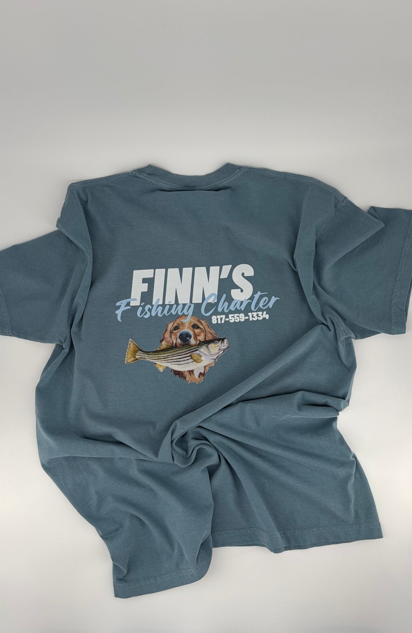 Original Finns Heritage Logo Pocket T-Shirt - Finn's Fishing Charter
