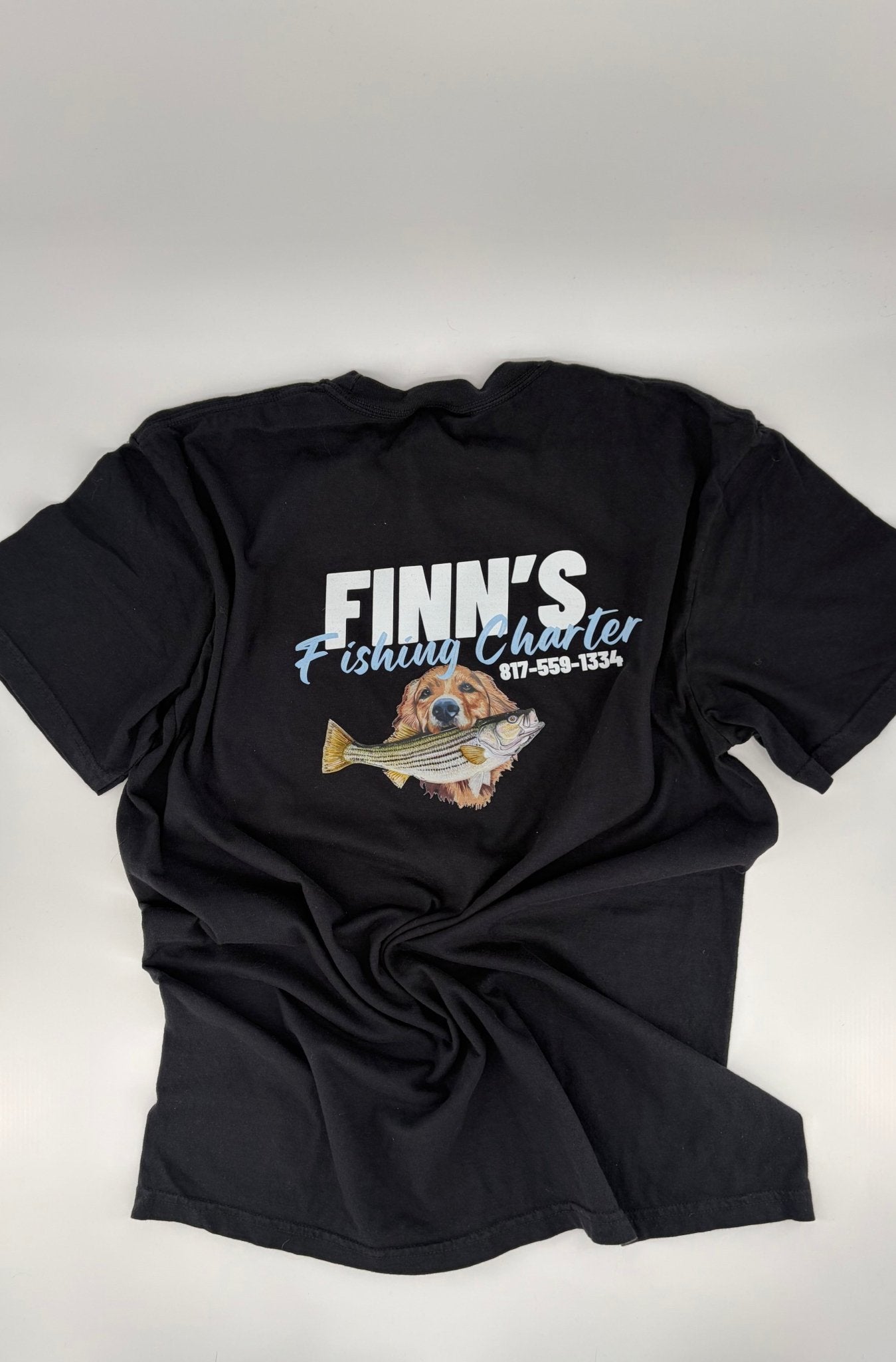 Original Finns Heritage Logo Pocket T-Shirt - Finn's Fishing Charter