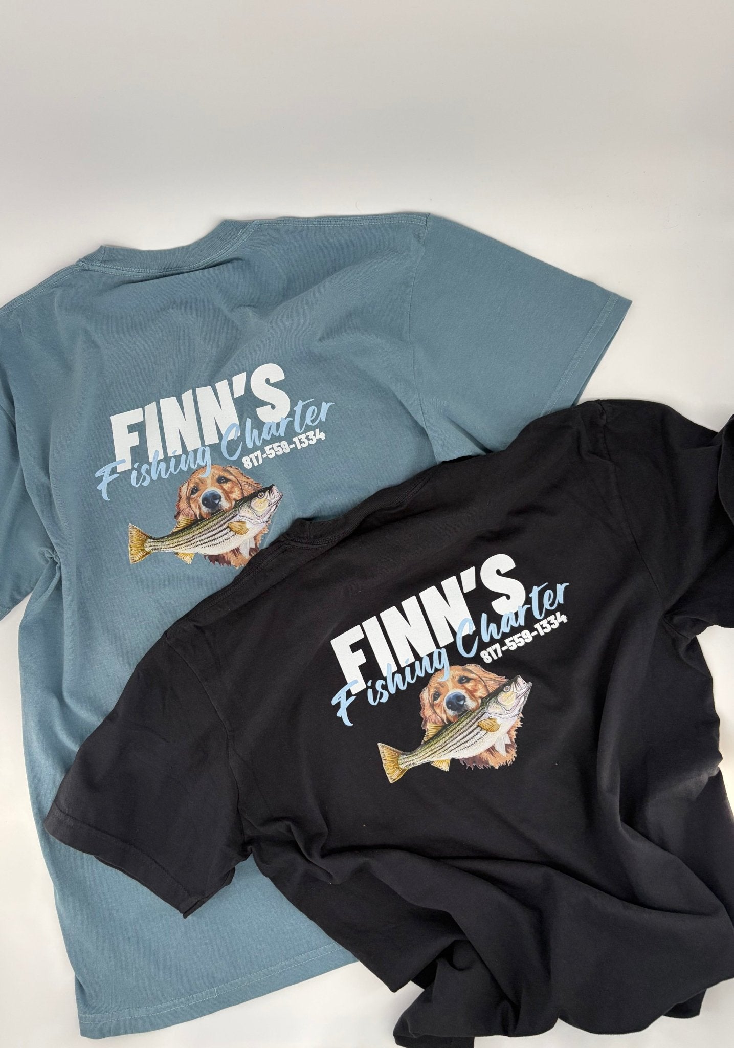 Original Finns Heritage Logo Pocket T-Shirt - Finn's Fishing Charter
