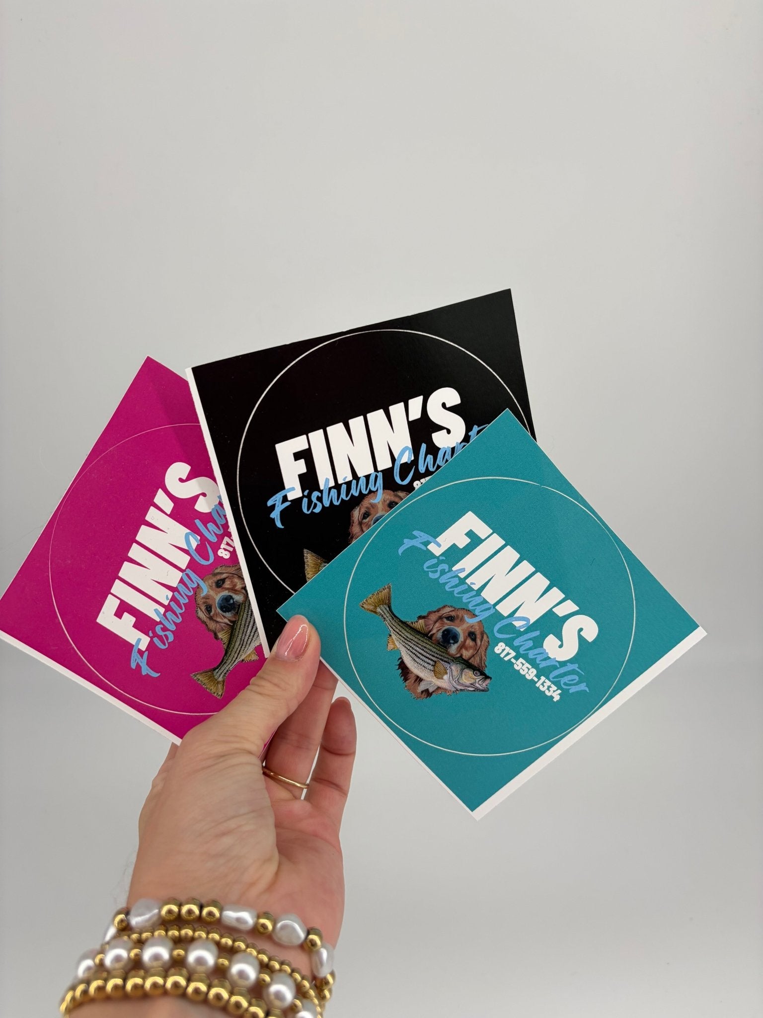 Original Finns Logo Sticker - Finn's Fishing Charter