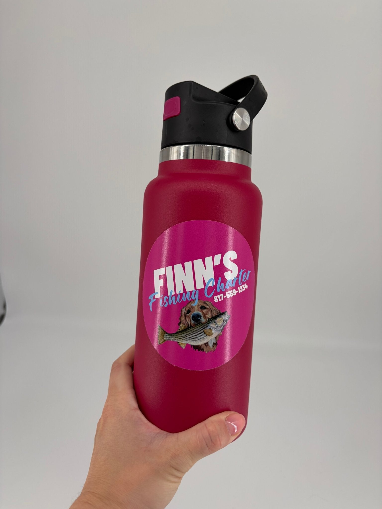 Original Finns Logo Sticker - Finn's Fishing Charter