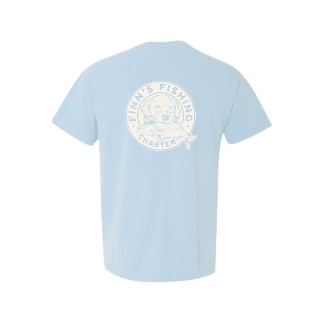 Original Finns Summer Circle Logo Pocket Tee - Finn's Fishing Charter